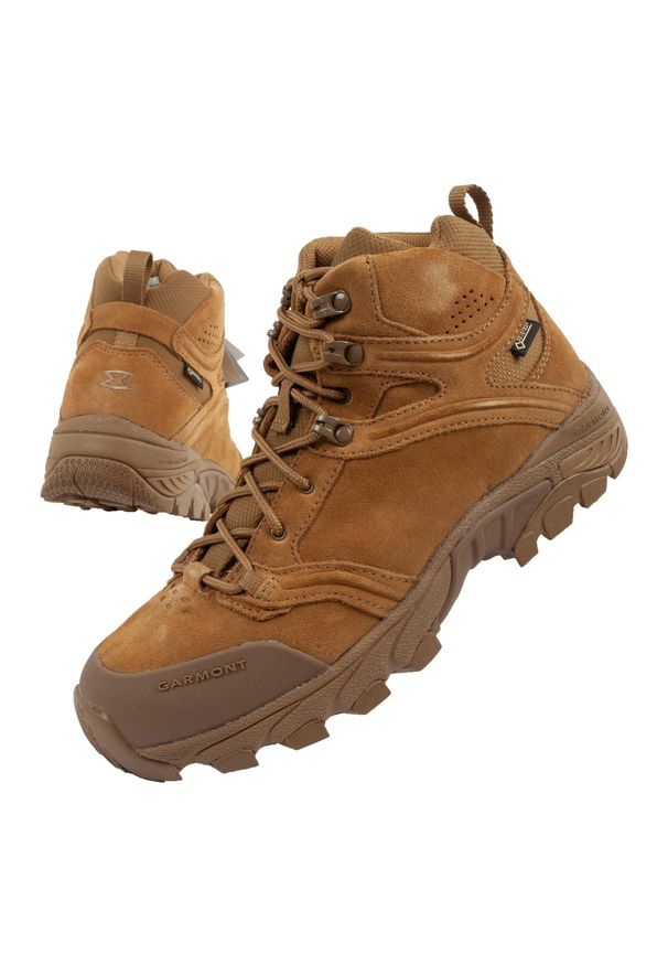 Buty trekkingowe damskie Garmont T4 GORE-TEX. Kolor: brązowy. Materiał: skóra, syntetyk, materiał. Szerokość cholewki: normalna. Technologia: Gore-Tex. Sport: turystyka piesza