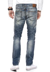 Tom Tailor - TOM TAILOR SPODNIE MĘSKIE AEDAN SLIM VINTAGE BLUE DENIM 6203519.00.12 COL. 1074. Stan: obniżony. Styl: vintage