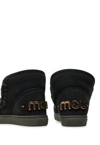 Mou Śniegowce Eskimo Sneaker Big Metal Logo FW111008A Czarny. Kolor: czarny. Materiał: skóra