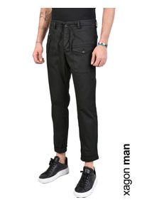 Xagon Man Spodnie "Sidex" | P21031FSIDEX | Mężczyzna | Czarny. Okazja: na co dzień. Kolor: czarny. Materiał: bawełna, elastan. Styl: casual #3
