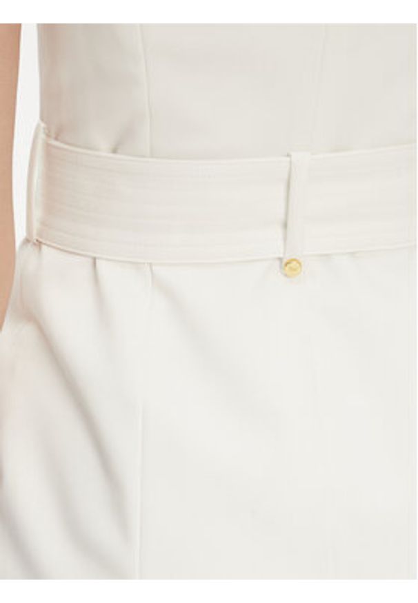 Marciano Guess Sukienka koktajlowa 5YGK37 7311A Biały Regular Fit. Kolor: biały. Materiał: bawełna. Styl: wizytowy