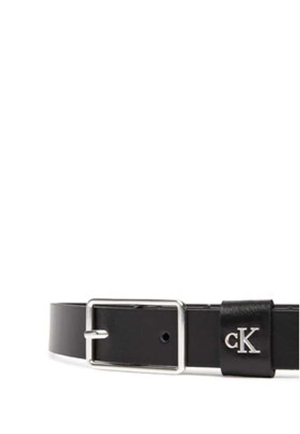 Calvin Klein Pasek Damski LV04F7050G Czarny. Kolor: czarny. Materiał: skóra