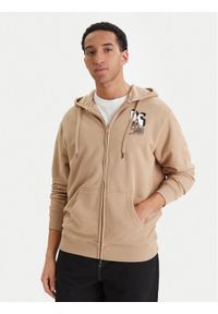 DC Shoes Bluza Anodized EDYSF03267 Beżowy Regular Fit. Kolor: beżowy. Materiał: bawełna #1