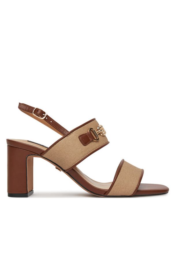 Nine West Sandały 2489-19 Beżowy. Kolor: beżowy. Materiał: syntetyk, materiał