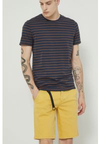 medicine - Medicine szorty jeansowe męskie kolor żółty. Kolor: żółty. Materiał: jeans. Wzór: gładki #5