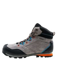 Elbrus - Męskie Buty Turystyczne Condis Suede Mid Cut. Kolor: czarny, szary, niebieski, wielokolorowy. Sport: turystyka piesza