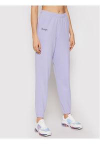 Spodnie dresowe Kontatto. Kolor: fioletowy. Materiał: bawełna, dresówka #1