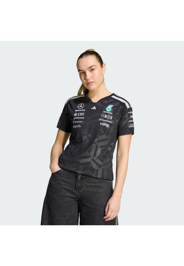 Adidas - Koszulka Mercedes - Amg Petronas Formula 1 Team Driver. Kolor: czarny. Technologia: ClimaCool (Adidas). Sport: fitness