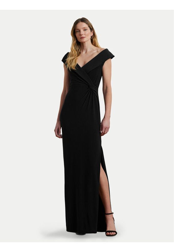 Lauren Ralph Lauren Sukienka wieczorowa 253863940001 Czarny Slim Fit. Kolor: czarny. Materiał: syntetyk. Styl: wizytowy