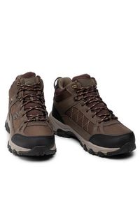 skechers - Skechers Trapery Melano 204477/CHOC Brązowy. Kolor: brązowy. Materiał: materiał #4
