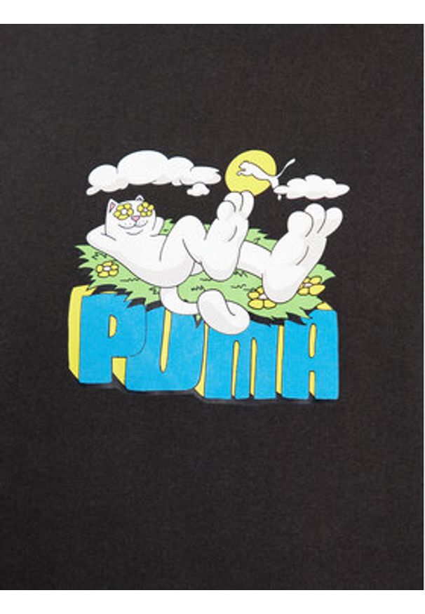 Puma T-Shirt Puma X Ripndip 622196 Czarny Relaxed Fit. Kolor: czarny. Materiał: bawełna