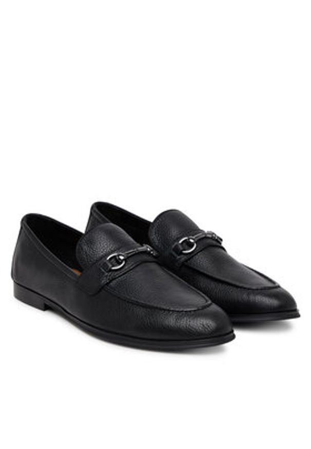 Aldo Półbuty Traveller 14006951 Czarny. Kolor: czarny. Materiał: skóra
