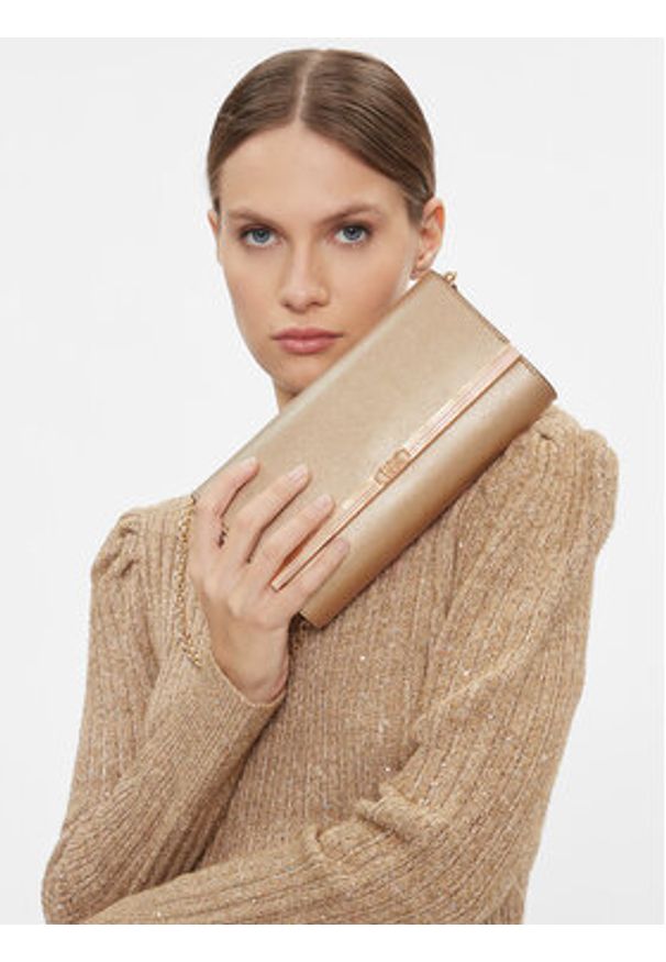 MICHAEL Michael Kors Torebka Mona 30H3G8OC3M Złoty. Kolor: złoty. Materiał: skórzane