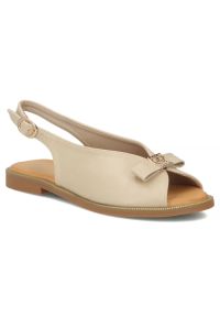 Sandały damskie beżowe Filippo DS7923. Kolor: beżowy. Materiał: skóra ekologiczna #1