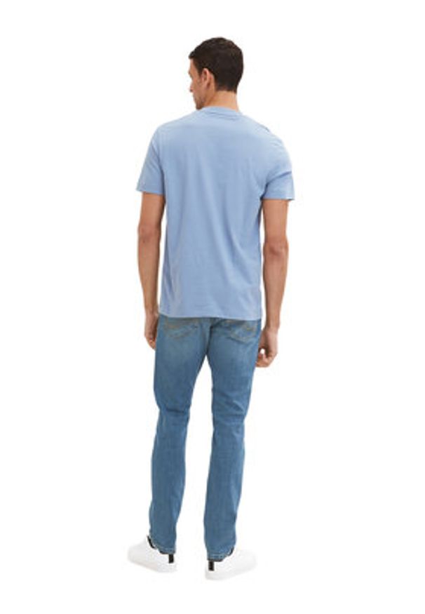 Tom Tailor T-Shirt 1035611 Błękitny Regular Fit. Kolor: niebieski. Materiał: bawełna