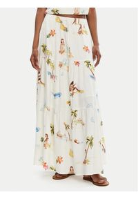 Seafolly Spódnica maxi Isla Palm 55397-SK Écru Regular Fit. Materiał: len, wiskoza