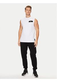 Plein Sport Tank top AADC MTK7158 SJY001N Biały Regular Fit. Kolor: biały. Materiał: bawełna. Styl: sportowy #4