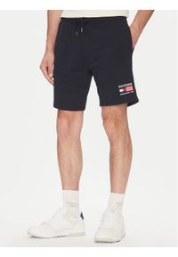 TOMMY HILFIGER - Tommy Hilfiger Szorty sportowe American MW0MW39862 Granatowy Regular Fit. Kolor: niebieski. Materiał: bawełna. Styl: sportowy