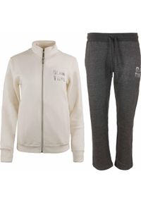 ZUMBA WEAR - Zestaw Damski ATHL. Silvy - Oddychająca Odzież Sportowa. Kolor: biały. Materiał: dresówka, bawełna. Wzór: nadruk. Sport: turystyka piesza