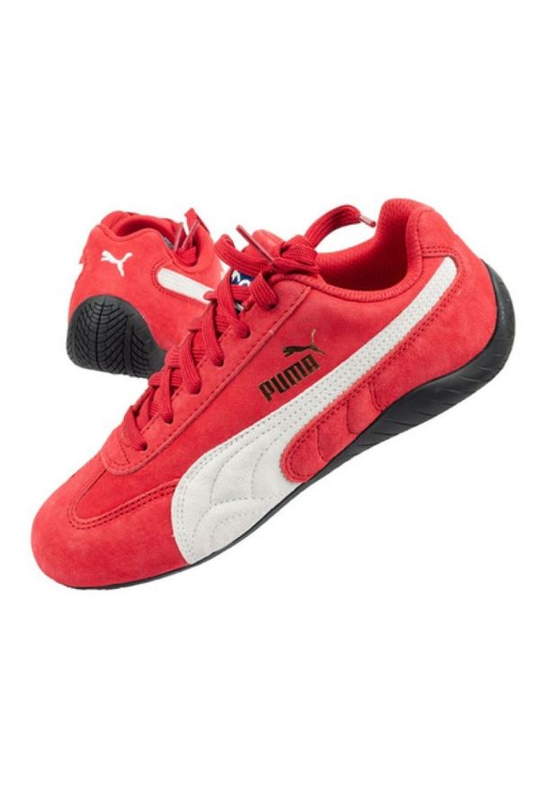 Buty sportowe Puma Speedcat W 306753 05 czerwone. Okazja: na co dzień. Kolor: czerwony. Materiał: materiał, skóra. Szerokość cholewki: normalna