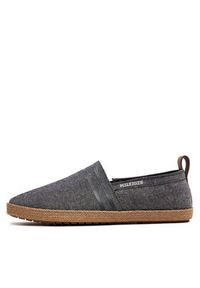 TOMMY HILFIGER - Tommy Hilfiger Espadryle Hilfiger Espadrille C Chambray FM0FM04982 Czarny. Kolor: czarny