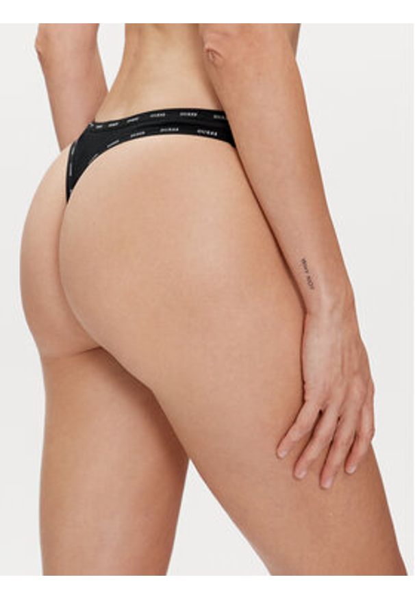 Guess Komplet 3 par stringów O4GG13 K6YW1 Kolorowy. Materiał: bawełna. Wzór: kolorowy