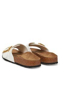 Birkenstock Klapki Catalina Cushion Buckle 1029437 Biały. Kolor: biały. Materiał: skóra #4