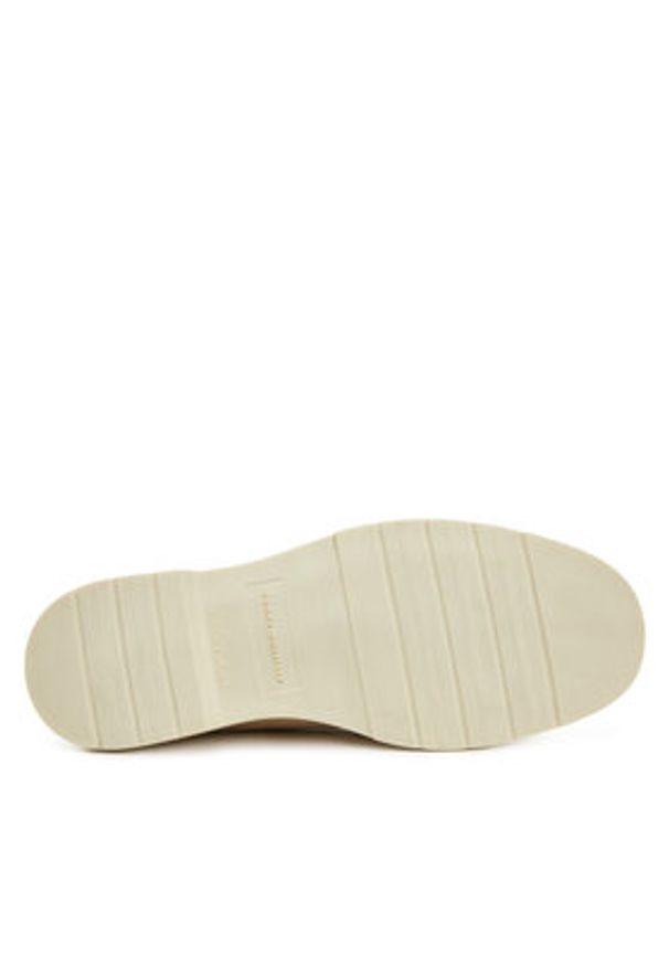 TOMMY HILFIGER - Tommy Hilfiger Loafersy FW0FW08679 Écru. Materiał: skóra, nubuk
