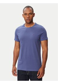 Tommy Jeans T-Shirt Jersey DM0DM04411 Niebieski Regular Fit. Kolor: niebieski. Materiał: bawełna #1