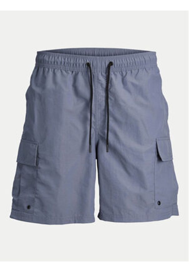 Jack & Jones Szorty kąpielowe Jpstfiji 12257214 Niebieski Regular Fit. Kolor: niebieski. Materiał: syntetyk