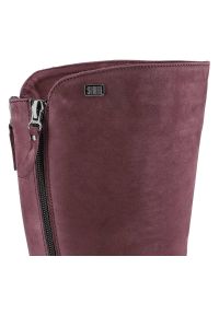 Bordowe Kozaki Simen Damskie Modne Ocieplane Buty. Okazja: na co dzień. Kolor: czerwony. Materiał: materiał. Szerokość cholewki: normalna. Styl: casual, elegancki #5