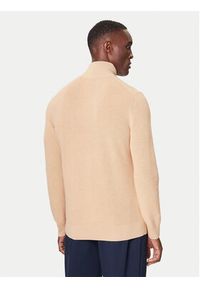 GANT - Gant Sweter 8050265 Beżowy Regular Fit. Kolor: beżowy. Materiał: bawełna
