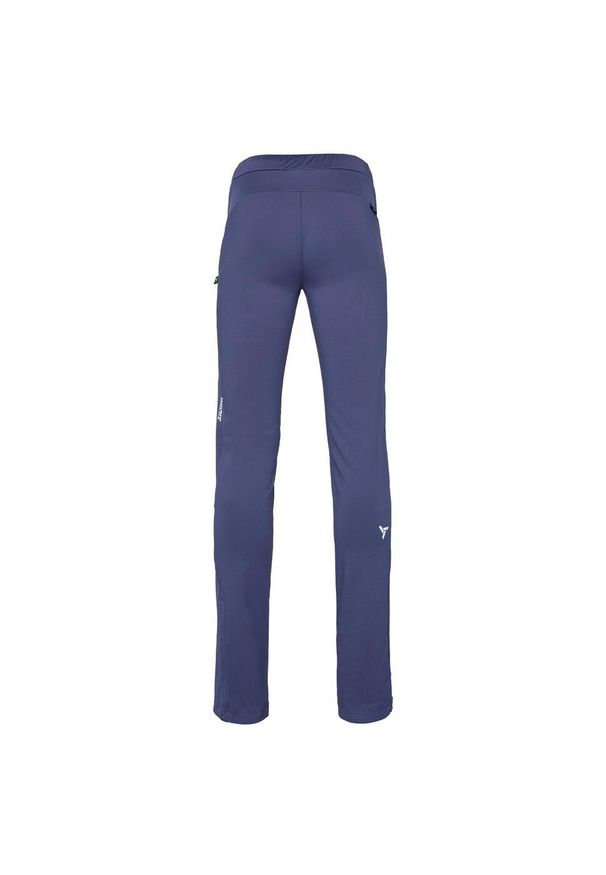 Spodnie damskie Silvini Soraga. Kolor: niebieski. Materiał: softshell, materiał. Sport: narciarstwo, kolarstwo