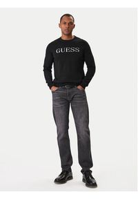 Guess Sweter M6RR19 Z4451 Czarny Regular Fit. Kolor: czarny. Materiał: bawełna #4