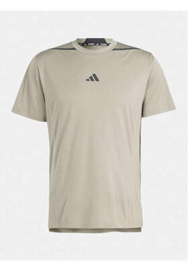 Adidas - adidas Koszulka techniczna Designed for Training Adistrong IS3838 Zielony Slim Fit. Kolor: zielony. Materiał: syntetyk