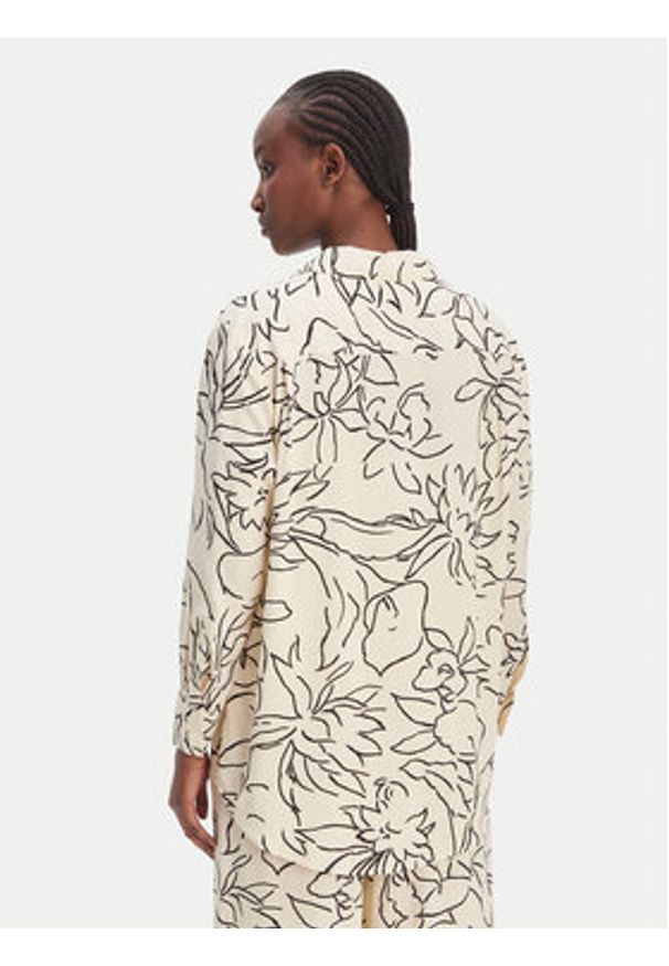Seafolly Koszula Hothouse Flowers 55648-TO Écru Relaxed Fit. Materiał: wiskoza