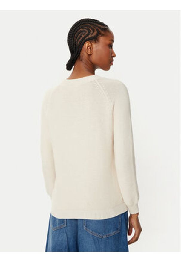 Weekend Max Mara Sweter Linz 2515361161 Écru Relaxed Fit. Materiał: bawełna