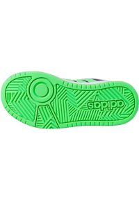 Adidas - Buty adidas Hoops 3.0 Jr IG3829 zielone. Okazja: na co dzień. Zapięcie: sznurówki. Kolor: zielony. Materiał: guma, syntetyk, skóra. Szerokość cholewki: normalna #3