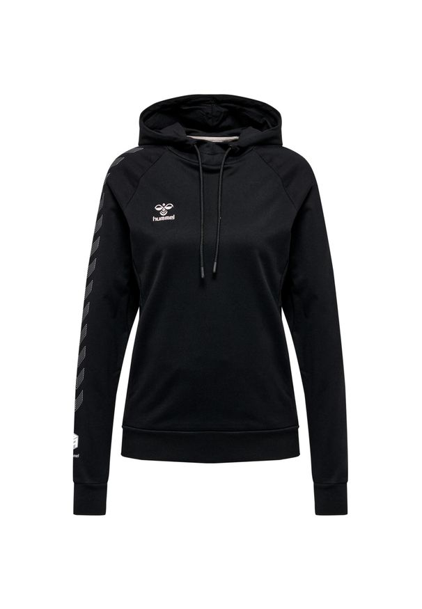 Damska bawełniana bluza z kapturem Hummel Move Grid. Typ kołnierza: kaptur. Kolor: czarny. Materiał: bawełna. Sport: fitness