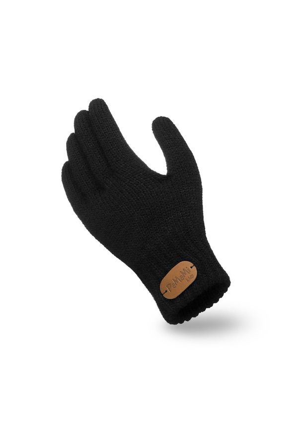 Rękawiczki dziecięce PaMaMi - Czarny. Kolor: czarny. Materiał: poliamid, akryl. Sezon: zima