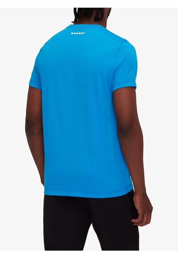 Koszulka bawełniana męska Mammut Core T-Shirt Classic. Kolor: niebieski. Materiał: bawełna