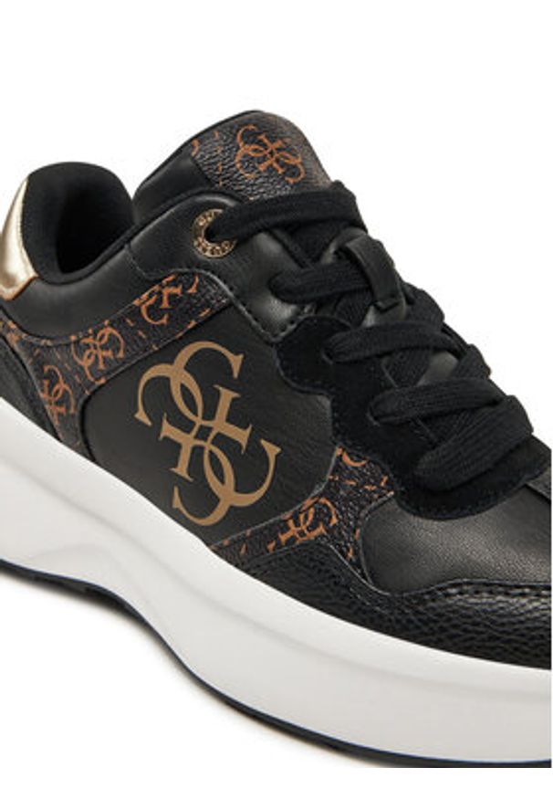 Guess Sneakersy FLPLUC FAL12 Czarny. Kolor: czarny. Materiał: skóra