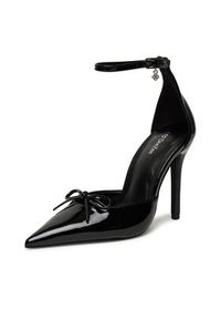DeeZee Szpilki SX096 Czarny. Kolor: czarny. Materiał: skóra. Obcas: na szpilce #2