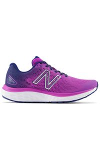 Buty New Balance Fresh Foam 680 v7 W680PN7 - fioletowe. Okazja: na co dzień. Kolor: fioletowy. Materiał: materiał, syntetyk. Szerokość cholewki: normalna. Sport: fitness