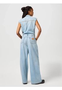 Wrangler - WRANGLER DAMSKI KOMBINEZON JEANSOWE WRANGLER TROUSER JUMPSUIT PALE BLUE WASH 112362713. Materiał: jeans