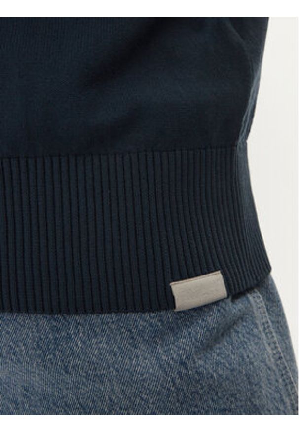 Jack & Jones - Jack&Jones Sweter Collective 12251556 Granatowy Relaxed Fit. Kolor: niebieski. Materiał: syntetyk