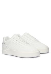 Calvin Klein Sneakersy Beasket Cup Oxf Lup Hf Aop Lth HM0HM02132 Biały. Kolor: biały. Materiał: skóra #5