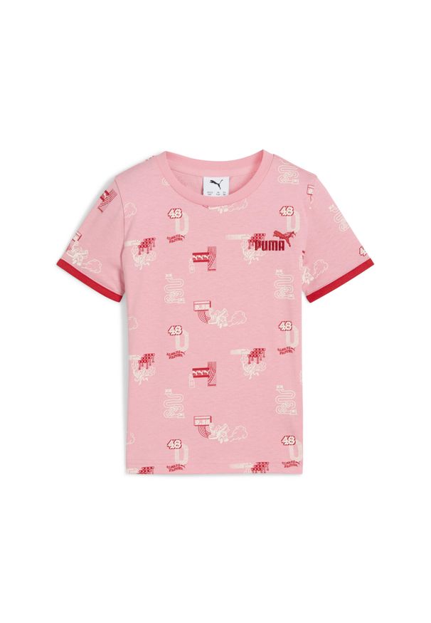 Puma - Dziecięca koszulka Little Runners PUMA. Kolor: różowy. Sport: joga i pilates