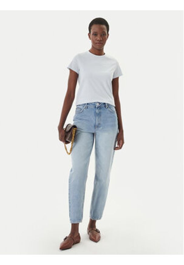 BOSS T-Shirt Eventsa10 50557843 Błękitny Slim Fit. Kolor: niebieski. Materiał: bawełna