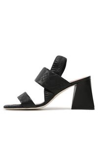 Pollini Sandały SA16377C1GTE0000 Czarny. Kolor: czarny. Materiał: skóra